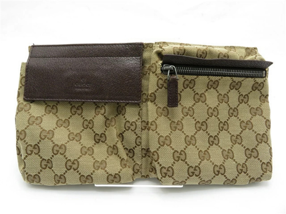 Gucci body bag waist Sherry canvas x calfskin